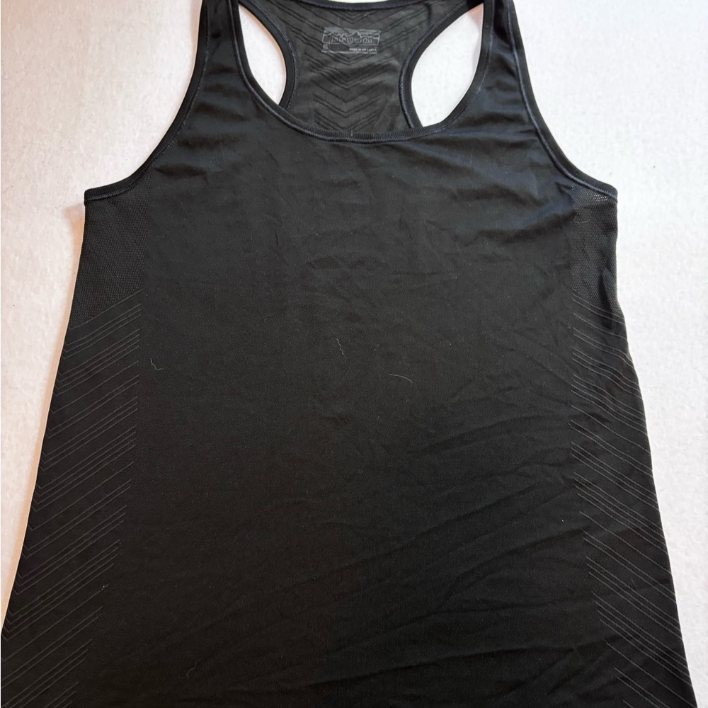 Patagonia Running Yoga Gym Seamless Racerback Tank Top Black‎ Small